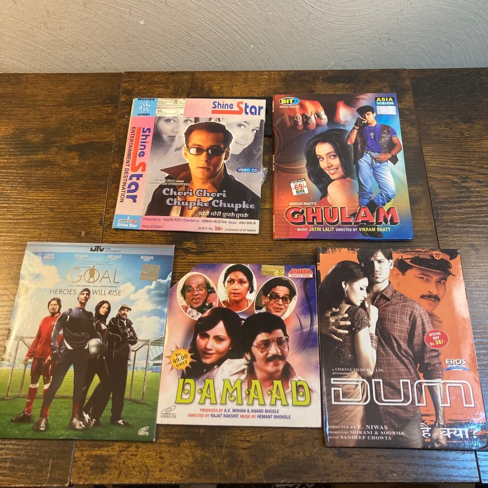Hindi Bollywood VCD Lot Chori Chori Chupke Chupke Ghulam Goal Damaad Dum 5 Pack
